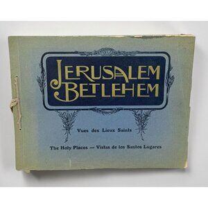 Jerusalem & Bethlehem Program Vues Des Lieux Saints The Holy Places Vtg France